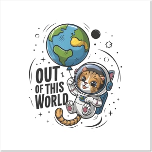 Cosmic Cat Adventure: Out Of This World Posters and Art
